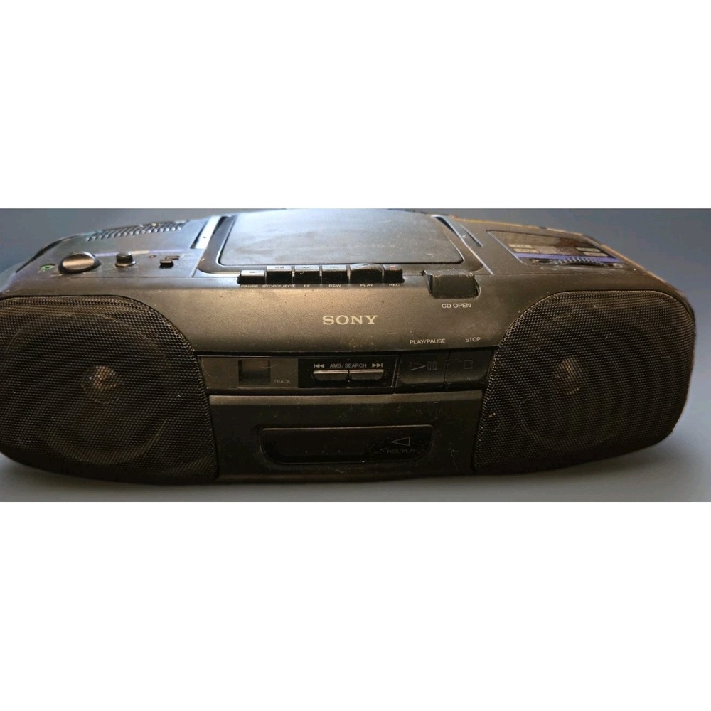 VTG 90's SONY CFD-8 Boombox CD AM/FM Radio Cassette Player/Record Tested Works
